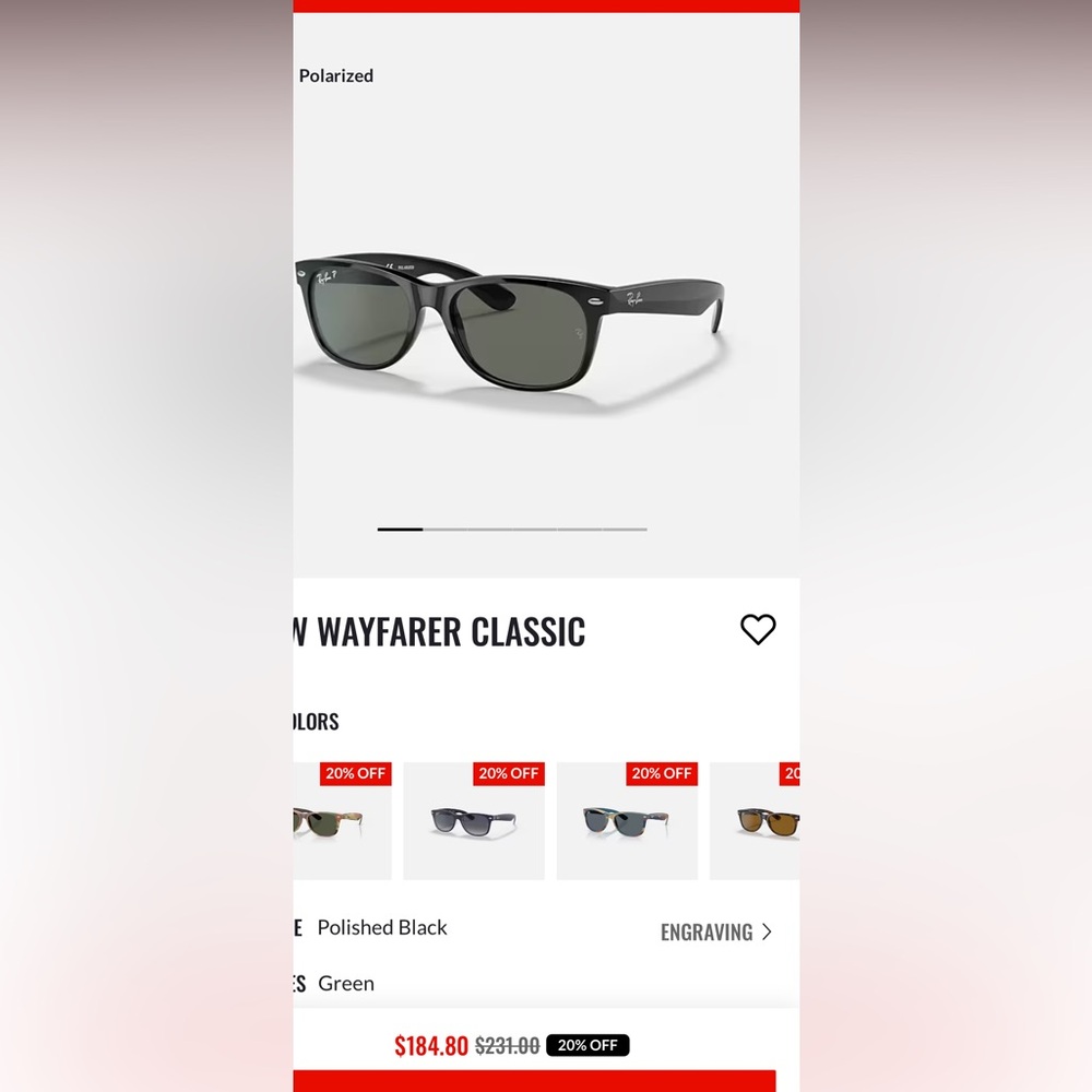 Ray-Ban Black Wayfarer Sunglasses
